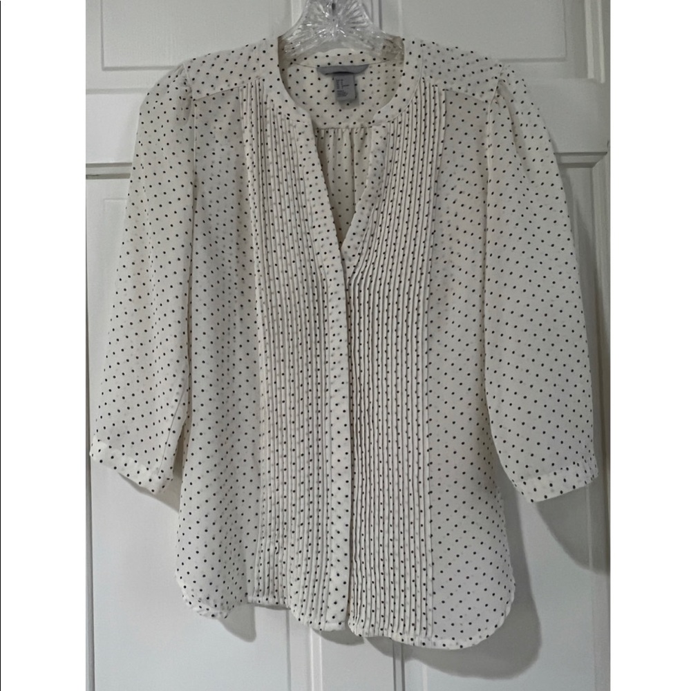 H&M Sheer Dotted Blouse